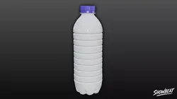 Plastic Water Bottle Low-poly 3D model