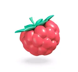 raspberry  3D model