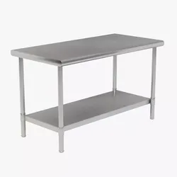 Stainless Steel Island Counter 3D model