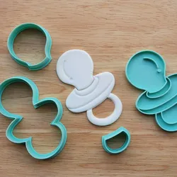 Sweet Baby Pacifier Cookie Cutter | Baby Dummy | Nursery Baby Shower | 3D STL