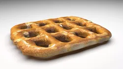 Waffle Pretzel 3D model
