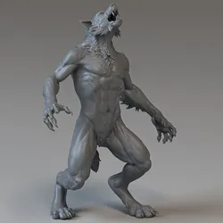 werewolf howling pose