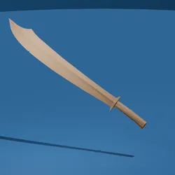 Wide Saber Heavy Fantasy Sword