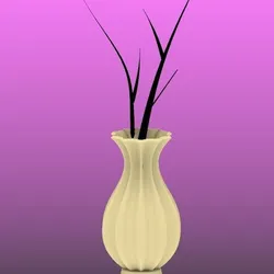 Architectural Wave Vase - Minimal 3D Printable Decor Piece