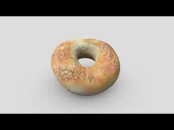 Bagel Low-poly 3D model