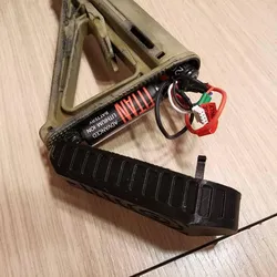Extended CTR Buttstock Shoulder Pad for 11.1V Nunchuck Battery