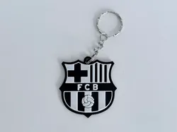 FC Barcelona Keychain – Football Club Logo - Free 3D Print Model