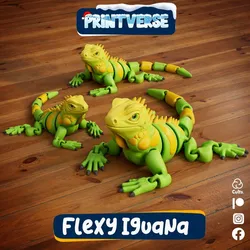 Flexy Print In Place Iguana