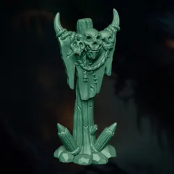 Goblin Totem | Scatter Terrain | Tabletop Prop | DnD 5e STL Terrain | 32mm Scale