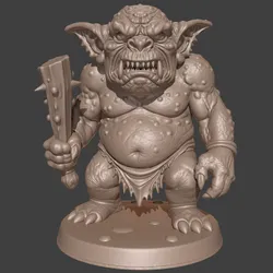 Goblin Warrior STL - Fantasy Monster Miniature for 3D Printing