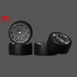 HRE P200 Rims + Tires Set