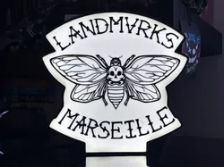 lampe landmarks / landmvrks lightbox - Free 3D Print Model