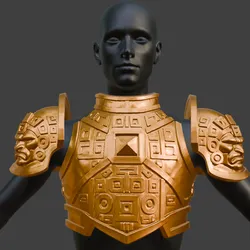 Mayan Fantasy Chest Armor and Pauldrons