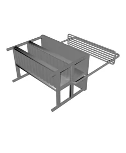 Miniature Replica 03. VADHOLMA Kitchen island with Rack for Miniature Dollhouse - IKEA - 3D Print In