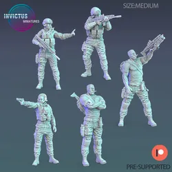 Soldier Squad Set / Space Officer / Cyberpunk Warrior / Invasion Army / Trooper Attack / Sci-Fi Encounter