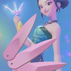 Zoey weapon K pop demon hunters
