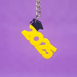 2025 Graduation Keychain with Cap