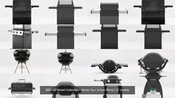 BBQ 3D Model Collection - Sizzle Your Virtual World 3D Model Pack