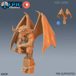Gargoyle Waiting / Stone Beast / Winged Bat Humanoid / Undead Blood Drinker / Statue Encounter