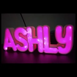 ILLUMINATED SIGN - ASHLY