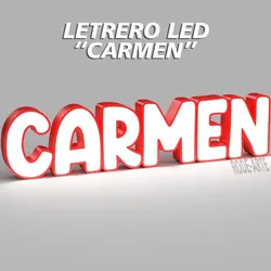 LED SIGN "CARMEN" - SIGNBOARD - NAME