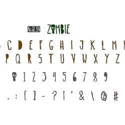 Letters and Numbers ZOMBIE Letters and Numbers | Logo