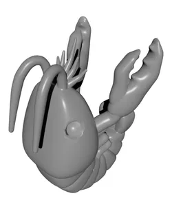 Lobster / Crawfish Keychain STL – Cute Crayfish 3D Print Figure – Printable Keychain or Figurine