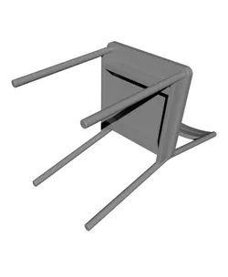Miniature Replica 02. SANDSBERG Chair for Miniature Dollhouse - IKEA - 3D Print Instant Download
