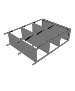 Miniature Replica 04. FJALLBO Shelf Unit V2 39 In for Miniature Dollhouse - IKEA - 3D Print Instant