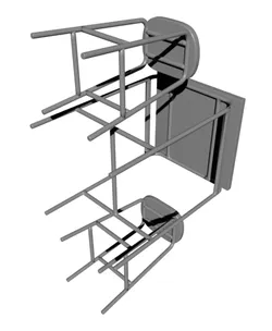 Miniature Replica 05. GRASALA Bar Table 26 In and Stool for Miniature Dollhouse - IKEA - 3D Print In
