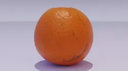 Orange 02 Low-poly 3D model