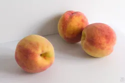 Peach Low-poly 3D model