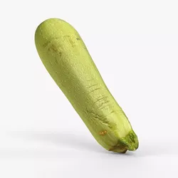 Photorealistic 3D scan of zucchini Low-poly 3D model
