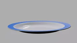 Plate A1 Low-poly 3D model