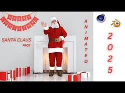 Santa Claus Rigged Animated  Low-poly 3D model
