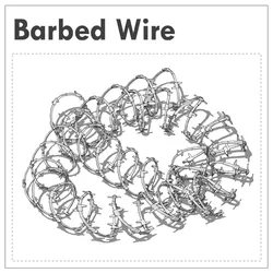 WWII Barbed Wire  [1/14 Scale | 2 Pieces]