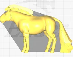 3D model represents the extinct genus Hippidion