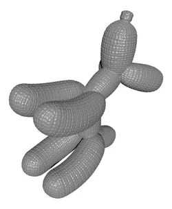 CROCHET KNITTED BALLOON DOG