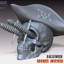 Goonies Halloween Skull Prop/Candy Bowl