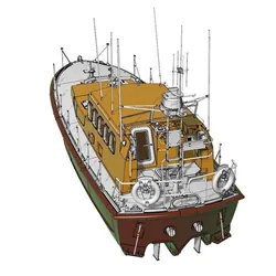 Mersey class lifeboat rc 1:10 scale
