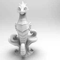Mystical Seahorse Minimalist Sculpture