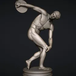 The Discobolus of Myron Statue 3D print model