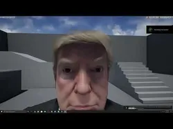 Trump Unreal Engine with Suit--coolgames 3D model