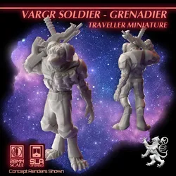 Vargr Soldier - Grenadier - Traveller Miniature