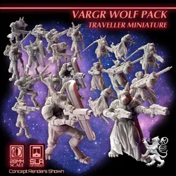 Vargr Wolf Pack Traveller Miniature