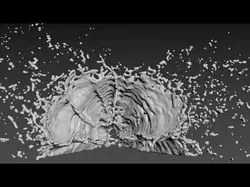 Water Splash Animation 3D model
