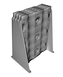 2x3 - 4x Stack - Double-Sided - Lite Multipoint Rail - Mounting Plate