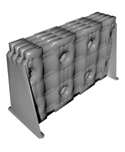 3x2 - 4x Stack - Double-Sided - Lite Multipoint Rail - Mounting Plate