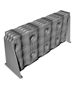 4x2 - 4x Stack - Double-Sided - Lite Multipoint Rail - Mounting Plate
