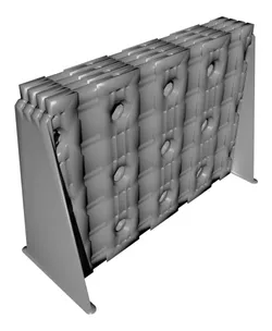 4x3 - 4x Stack - Double-Sided - Lite Multipoint Rail - Mounting Plate